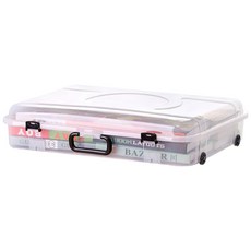 다용도 수납 납작통 투명 YT_RA1007, 1개