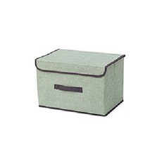 살림마녀 접이식 패브릭 수납박스 L, 그린, 1개