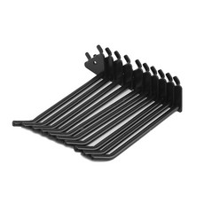 優質雙層掛鉤 M, 黑色, 10個