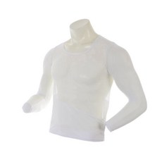 BESTRO 男士 Coolskin Mash Round Cool 內衣, 白色的