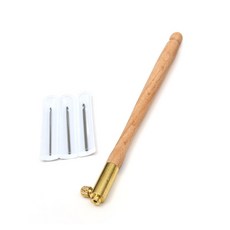 組合式皮革針 棕色, 1個