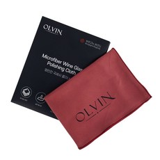 olvin 紅酒杯超細纖維清潔布, 1個