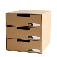 KEYMING 多用途3層紙質整理盒 A款, 1個