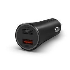 [쿠팡수입] 샤오미 듀얼포트 차량용 고속 충전기 37w, CC06ZM