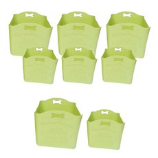 粉彩塑料籃小號 4p + 中號 4p 套組, 綠色, 1套