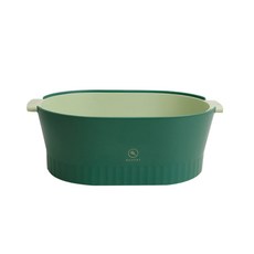 Baegun Home Shopping 雙碟寬攪拌碗套組, 綠色