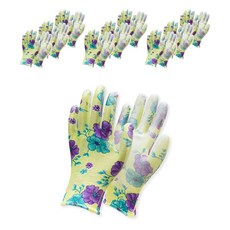 쌍마장갑 꽃 나염 작업장갑 M 10p, 혼합색상, 1개