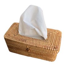 ANGEPARK藤編衛生紙盒 長方形 23*11.5*11cm, 1個