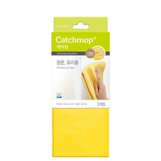 Catchmop 玻璃清潔布 黃色 3入, 1個