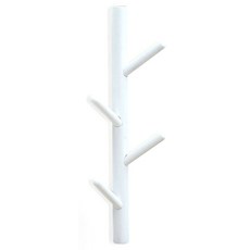 Yehom 牆壁掛架衣架, 白色, 1個