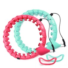 智慧呼啦圈 2入, 粉紅色，薄荷