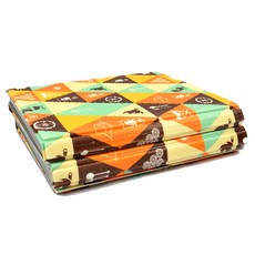 Leite露營用露營者雙面塗層床墊, 隨機發貨（墊子、袋子）