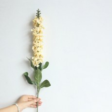 루비코코 조화 바이올렛 양귀비 산소 성묘 꽃 셀프웨딩부케 인테리어 소품 장식 2p, 아이보리