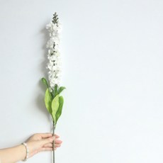 RubyCoCo 人造紫羅蘭 掃墓用花 自助婚禮捧花 室內裝飾品 裝飾 2入, 白色