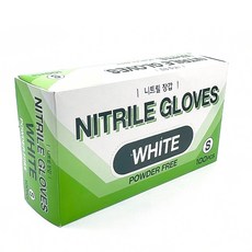 SARAYA 丁腈手套 5.6F 白色 S, S, 100件, 1盒