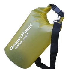 Ocean Pack 戶外輕便防水包 10L, 黃色的