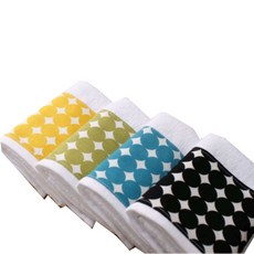 極簡圓點廚房擦手巾 4條組, 隨機發貨, 1套