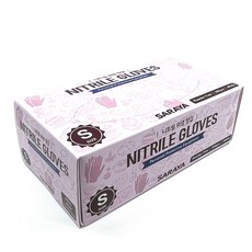 SARAYA 丁腈手套 4.2 白色 S, 1盒