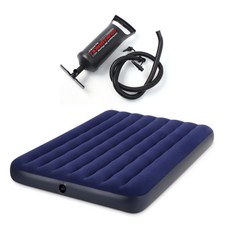 INTEX Dura Beam 氣墊 + 手泵組, 海軍藍