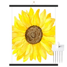 Marvel In Home 木製掛軸 + 向日葵D海報 + 無痕釘套組, 黑色, 1個