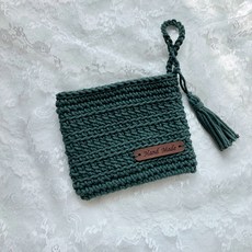 簡單卡片錢包包鉤針DIY包, 1個, 卡其色