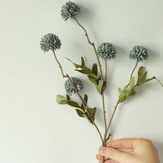 Ruby Koko 絨毛蒲公英人造花 2入, 藍色