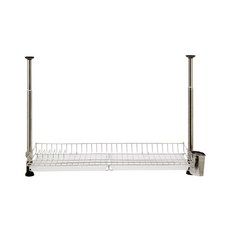 Poeta一觸式支柱1層置物架 800, 銀色