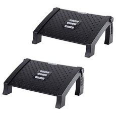 MONDESPOT 높낮이 조절가능 사무실 발판 YT_RB245_AY 2p, 블랙