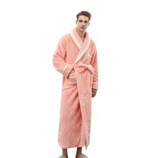 MIMISS 飯店款領口超細纖維浴袍 XXXL, 粉紅色, 1個