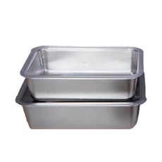 Iwooa 不鏽鋼深型托盤全套2件組, 1套