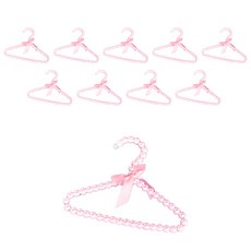 High Guy狗狗珍珠衣架 粉紅, 10個