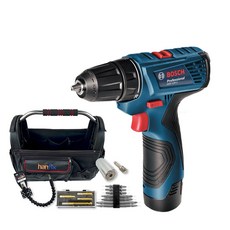 보쉬 충전 전동드릴 전동드라이버 홈키트H 공구세트 GSR 120-LI(1B), 1세트