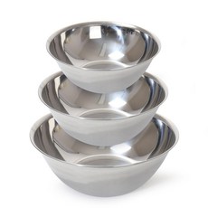 Scandinotia不鏽鋼攪拌碗 3件組, 銀色