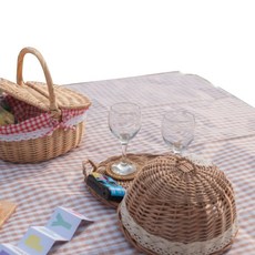 天氣精靈感性格紋防水墊, 迷你巧克力色