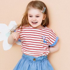 HEJMINI 女童款海洋風配色上衣