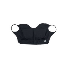 NEVERMINDALL 素色抗UV高爾夫耳掛式面罩, 黑色的