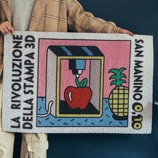 鞋櫃室內線圈墊 一般型, 蘋果菠蘿, 1個