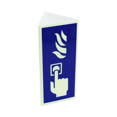 화이어폭스 제연뎀퍼 수동조작함표지 청색, 1개