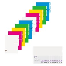 에코청운 칼라칩 3섹션홀더 A4 10p + 칼라칩 L홀더 A4 10p, 랜덤발송(섹션홀더), 투명(L홀더), 1세트