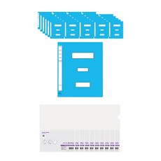 ECO Chungwoon 大容量政府PP文件夾 30入+多色L型透明文件夾 10入, 透明度, 1套