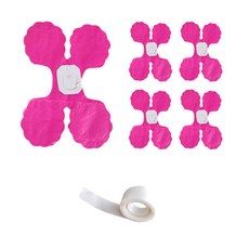 PARTYSHOW 派對裝飾幸運草拉旗 5入 + 點膠, 彩虹, 1套