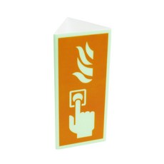 화이어폭스 소화약제 수동조작함표지 주황, 1개