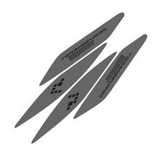 Dalgooreum The New Grandeur 車頭燈反光貼紙 帶有標誌文字款式, 黑色, 1個