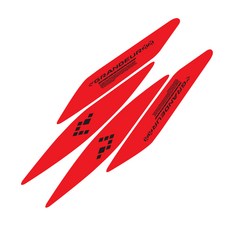 Dalgooreum The New Grandeur 車頭燈反光貼紙 帶有標誌文字款式, 紅色, 1個