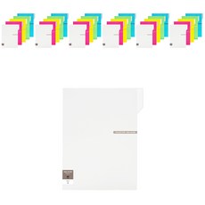 ECO Chungwoon 彩色索引文件夾 A4, 隨機出貨, 40個