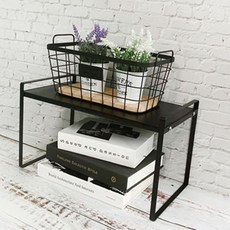 DaynDay 方形多功能層架 407, 黑色, 1個