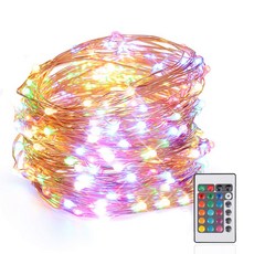 GIB LED 16色線燈 USB 100燈 + 遙控器, 混合色, 1個