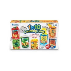 Learning Resources 1到10罐頭數數遊戲 LER6800 66入組, 混色