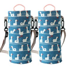 輕便好攜帶的亞麻水瓶袋, 02, 2個