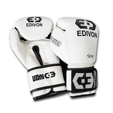 EDIVON Prime 100pu 訓練拳擊手套, 白色的
